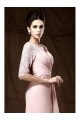 Long Pink Lace Chiffon Half Sleeves Floor Length Mother of The Bride Dresses 3040009 Long Pink Lace Chiffon Half Sleeves Floor Length Mother of The Bride Dresses 3040009