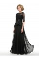 Long Black 3/4 Length Sleeves Lace Chiffon Mother of The Bride Dresses 3040017 Long Black 3/4 Length Sleeves Lace Chiffon Mother of The Bride Dresses 3040017