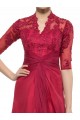Half Sleeves Lace Chiffon Long Mother of The Bride Dresses 3040019 Half Sleeves Lace Chiffon Long Mother of The Bride Dresses 3040019