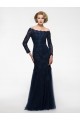 Long Sleeves Mermaid Off-the-Shoulder Lace Mother of The Bride Dresses 3040022