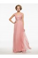Long Pink Lace Chiffon V-Neck Mother of The Bride Dresses 3040024 Long Pink Lace Chiffon V-Neck Mother of The Bride Dresses 3040024