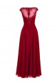 Sleeveless Illusion Neckline Lace Chiffon Long Mother of The Bride Dresses 3040027 Sleeveless Illusion Neckline Lace Chiffon Long Mother of The Bride Dresses 3040027