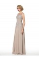 Lace Chiffon Sheer Sleeveless Long Mother of The Bride Dresses 3040032