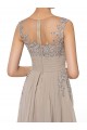 Lace Chiffon Sheer Sleeveless Long Mother of The Bride Dresses 3040032