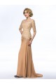 Long Half Sleeves V-Neck Lace Chiffon Long Mother of The Bride Dresses 3040033 Long Half Sleeves V-Neck Lace Chiffon Long Mother of The Bride Dresses 3040033