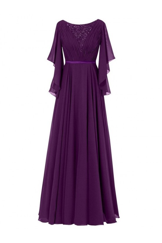 Long Purple Beaded Lace Chiffon Long Mother of The Bride Dresses 3040035 Long Purple Beaded Lace Chiffon Long Mother of The Bride Dresses 3040035