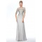Beaded Jewel Neckline Long Mother of The Bride Dresses 602006