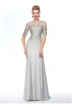 Beaded Jewel Neckline Long Mother of The Bride Dresses 602006