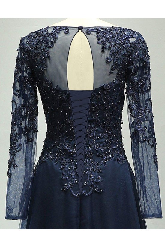 Long Sleeves Beaded Lace Appliques Mother of The Bride Dresses 602008 Long Sleeves Beaded Lace Appliques Mother of The Bride Dresses 602008