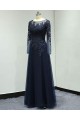 Long Sleeves Beaded Lace Appliques Mother of The Bride Dresses 602008 Long Sleeves Beaded Lace Appliques Mother of The Bride Dresses 602008
