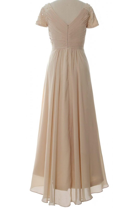 High Low V-Neck Chiffon Beaded Mother of The Bride Dresses 602009 High Low V-Neck Chiffon Beaded Mother of The Bride Dresses 602009