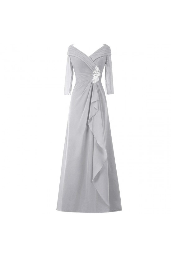 A-Line V-Neck Long Mother of The Bride Dresses 602011 A-Line V-Neck Long Mother of The Bride Dresses 602011