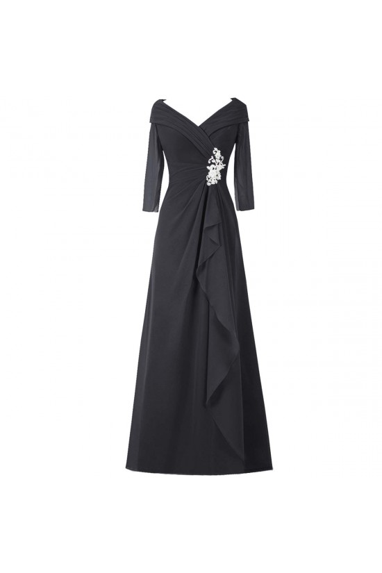 A-Line V-Neck Long Mother of The Bride Dresses 602011 A-Line V-Neck Long Mother of The Bride Dresses 602011