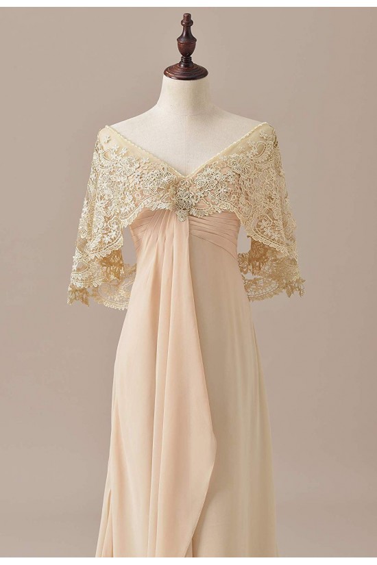 Chiffon Lace V-Neck Mother of The Bride Dresses 602012 Chiffon Lace V-Neck Mother of The Bride Dresses 602012