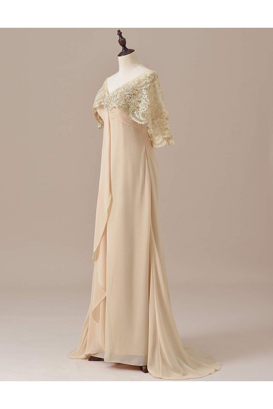 Chiffon Lace V-Neck Mother of The Bride Dresses 602012 Chiffon Lace V-Neck Mother of The Bride Dresses 602012