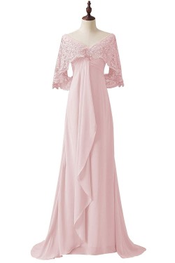 Chiffon Lace V-Neck Mother of The Bride Dresses 602012