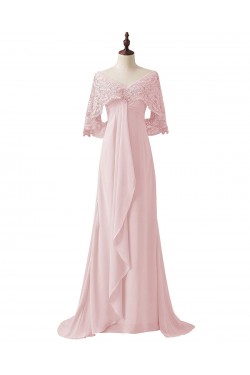 Chiffon Lace V-Neck Mother of The Bride Dresses 602012