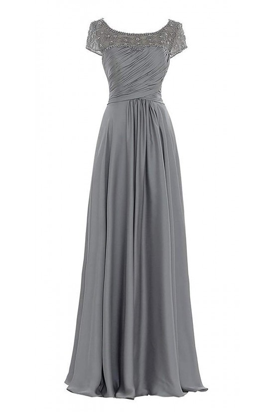 Elegant Beaded Long Mother of The Bride and Groom Dresses 602021