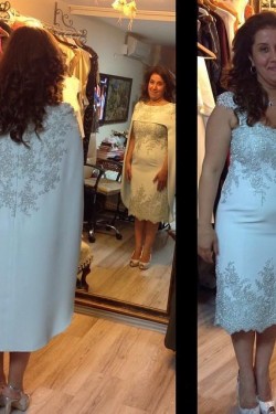 Beaded Lace Appliques Mother of The Bride and Groom Dresses 602027