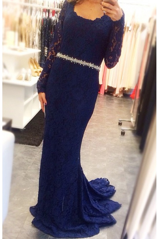 Mermaid Beaded Long Sleeves Lace Mother of The Bride and Groom Dresses 602034 Mermaid Beaded Long Sleeves Lace Mother of The Bride and Groom Dresses 602034