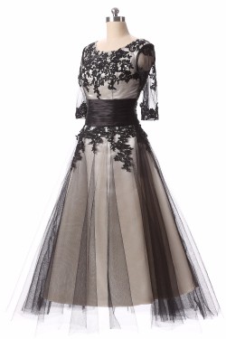 Lace Appliques and Tulle Mother of The Bride and Groom Dresses 602035