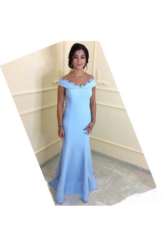 Mermaid Off-the-Shoulder Long Mother of The Bride and Groom Dresses 602039 Mermaid Off-the-Shoulder Long Mother of The Bride and Groom Dresses 602039