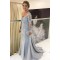 Long Sleeves V-Neck Lace Mother of The Bride Dresses 602050