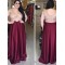 A-Line Beaded V-Neck Long Mother of The Bride Dresses 602056