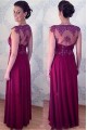 A-Line Beaded Lace Appliques Long Mother of The Bride Dresses 602058