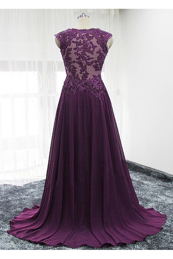A-Line Lace Appliques V-Neck Mother of The Bride Dresses 602067 A-Line Lace Appliques V-Neck Mother of The Bride Dresses 602067