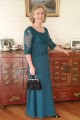 A-Line Beaded Lace Appliques Chiffon Long Mother of The Bride Dresses 602071 A-Line Beaded Lace Appliques Chiffon Long Mother of The Bride Dresses 602071