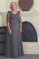 A-Line Beaded Lace Appliques Chiffon Long Mother of The Bride Dresses 602071 A-Line Beaded Lace Appliques Chiffon Long Mother of The Bride Dresses 602071