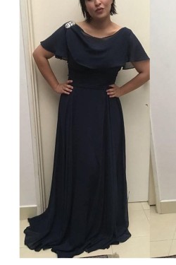 A-Line Beaded Chiffon Mother of The Bride Dresses 602073