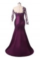 Elegant Mermaid Satin Lace Appliques Mother of The Bride Dresses 602076