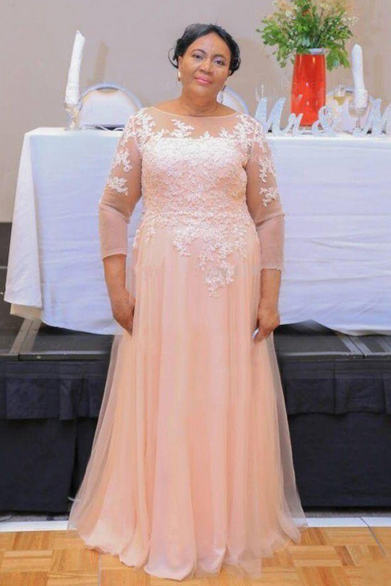A-Line Lace Appliques Long Mother of The Bride Dresses 602080 A-Line Lace Appliques Long Mother of The Bride Dresses 602080