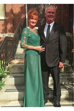 A-Line Lace Chiffon Mother of The Bride Dresses 602087