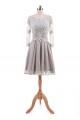 A-Line Lace Appliques Chiffon Mother of The Bride Dresses 602093