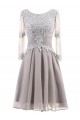 A-Line Lace Appliques Chiffon Mother of The Bride Dresses 602093