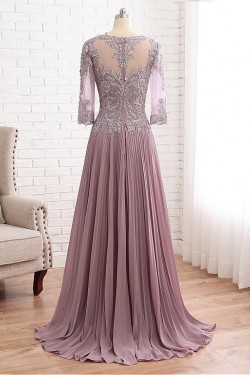 A-Line Lace Chiffon Mother of The Bride Dresses 602095