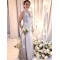 Lace Halter V-Neck Long Mother of The Bride Dresses 602099