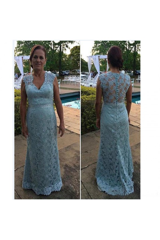 Beaded V-Neck Lace Long Mother of The Bride Dresses 602105 Beaded V-Neck Lace Long Mother of The Bride Dresses 602105