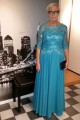 3/4 Length Sleeves Tulle Plus Size Mother of The Bride Dresses 602107