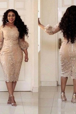 Short Lace Mother of The Bride Dresses 602109