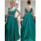 A-Line V-Neck Beaded Long Mother of The Bride Dresses 602110