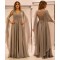 Long Chiffon Mother of The Bride Dresses with Lace Appliques 602113