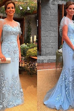 Elegant Mermaid Long Lace Mother of The Bride Dresses 602115