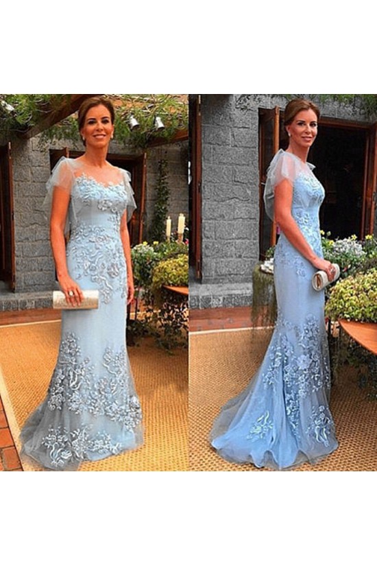 Elegant Mermaid Long Lace Mother of The Bride Dresses 602115