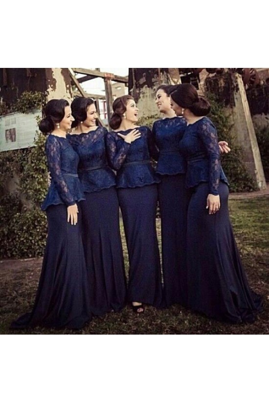 Elegant Lace Long Mother of The Bride Dresses Bridesmaid Dresses 602118