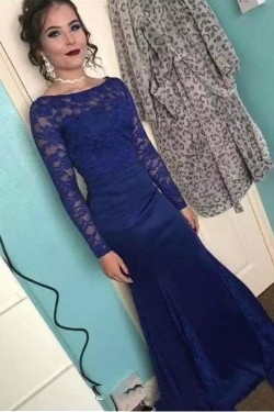 Mermaid Lace Long Sleeves Mother of The Bride Dresses 602130