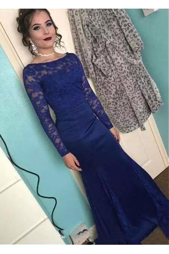 Mermaid Lace Long Sleeves Mother of The Bride Dresses 602130 Mermaid Lace Long Sleeves Mother of The Bride Dresses 602130